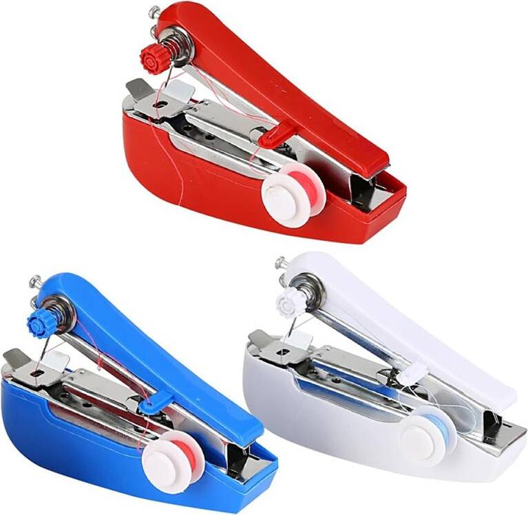 Saudism 3pcs Portable Handheld Sewing Machine Light