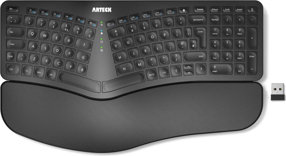 Arteck Split Ergonomic Keyboard 2.4G USB