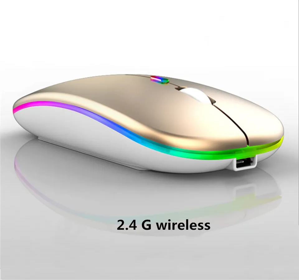 Wireless Gaming Mouse RNCYN Ergonomic RGB LED