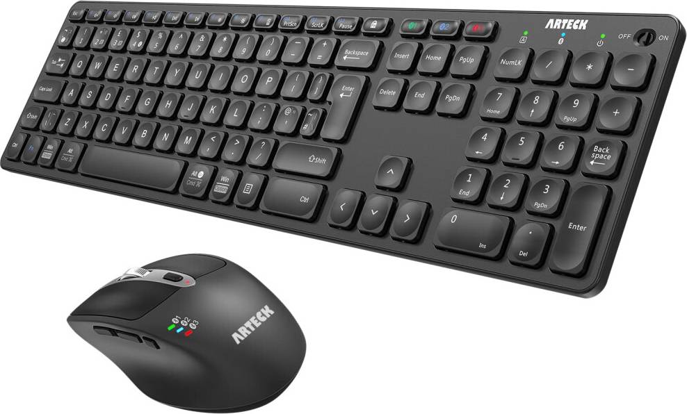 Bluetooth keyboard and mouse Arteck Universal Multi-Device Bluetooth Keyboard Mouse Set