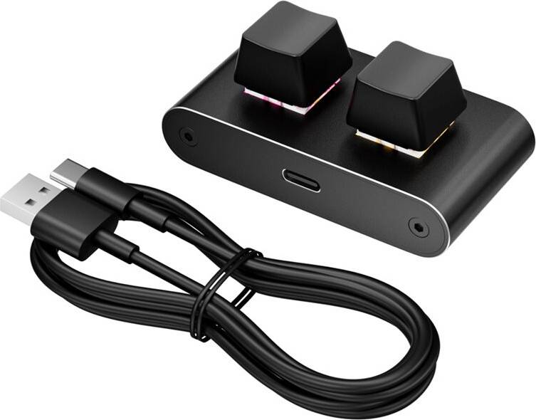 Saudism 2-Key Customizable Numeric Keypad USB Wired