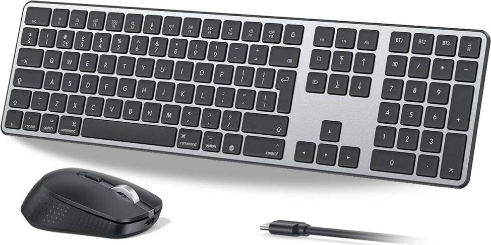 Wireless Bluetooth Keyboard Mouse Set