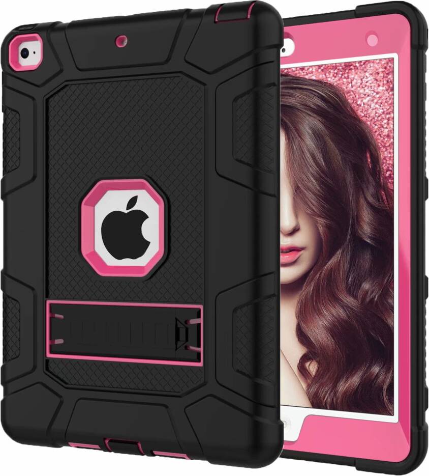 10.5 Stødsikkert Tablet Cover Sort Rosa