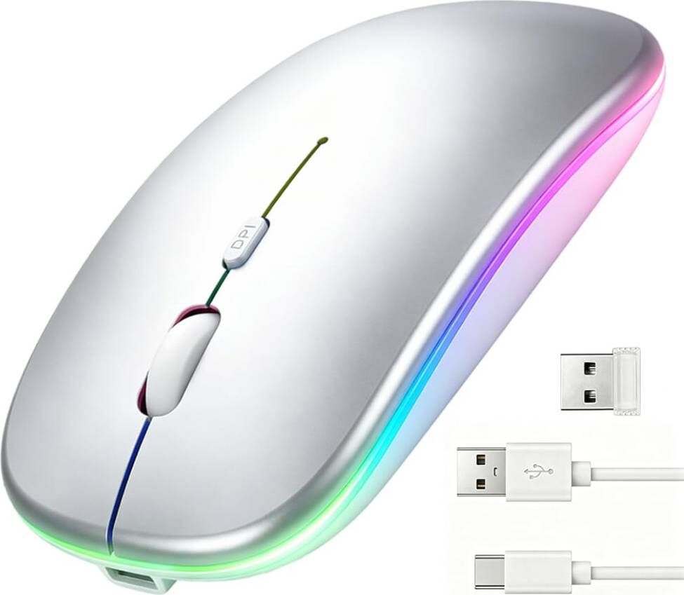 Wireless Bluetooth Adjustable LED Slim Mouse