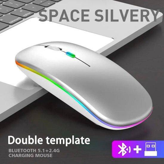 OEM Mouse Ottico Wireless Ricaricabile USB RGB