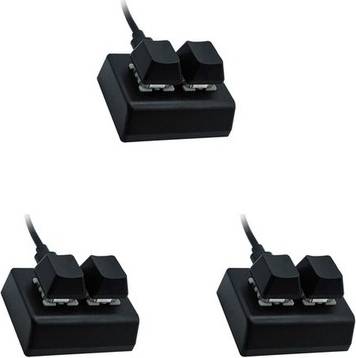 Sodial 3x 2 Keys Macro Programming Keyboard