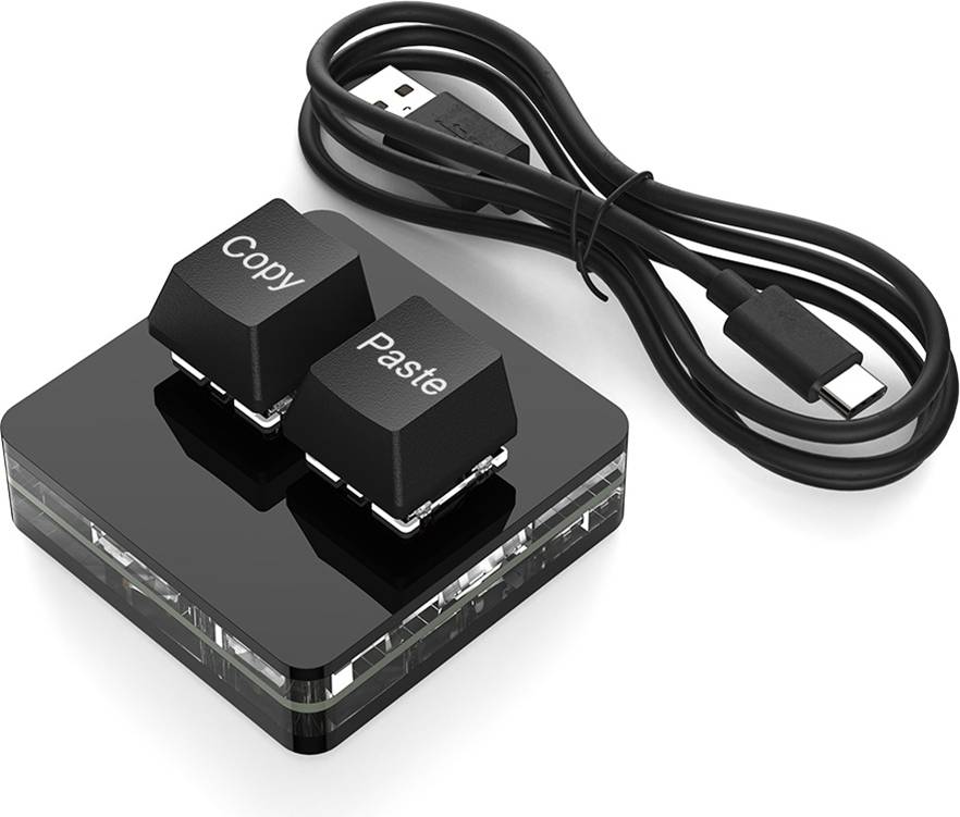 Sodial Custom Mini Keyboard 2 Key Rgb Macro