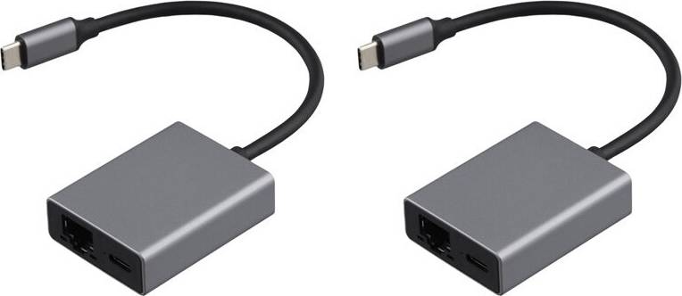 2X USB C Type-C to RJ45 External Network Card Adapter