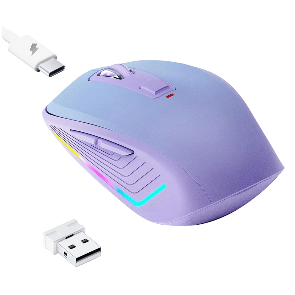 Wireless Computer Mouse with RGB Backlit
