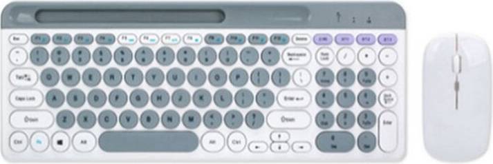 Wireless Round Keycap Keyboard Mouse