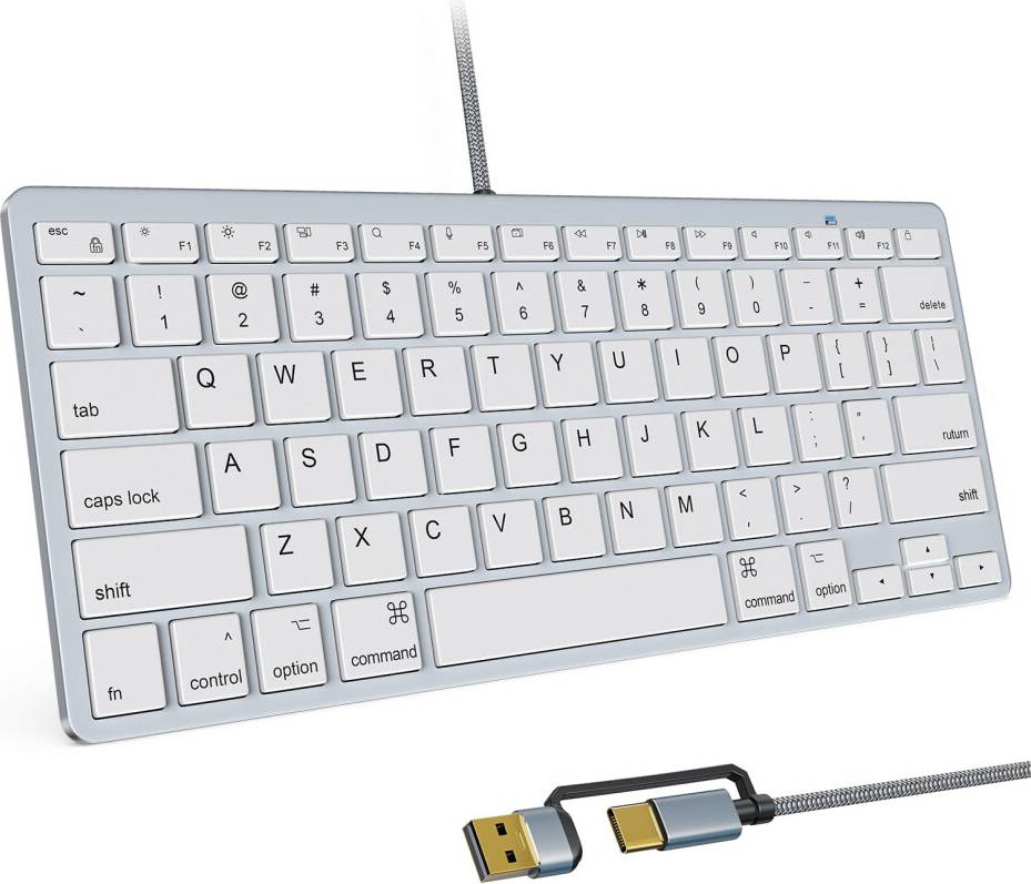 78 Key Compact Wired Mac USB Keyboard
