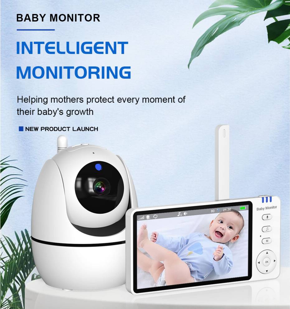 Video Baby Monitor RNCYN 5 Inch Screen