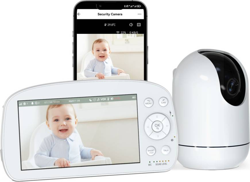 Baby Surveillance Camera 5 Inch LCD Screen