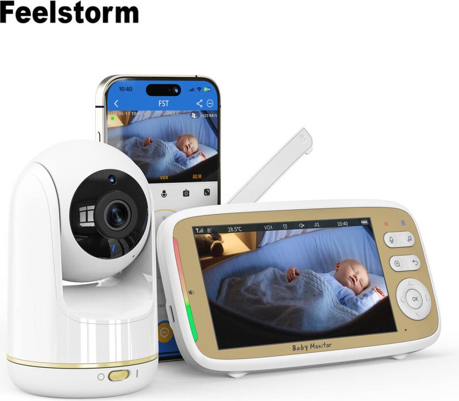 720P HD Baby Monitor 5 Inch LCD Screen