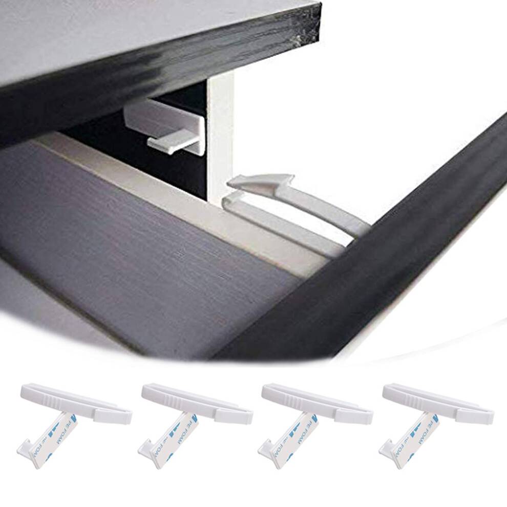 4 Pcs Invisible Drawer Locks