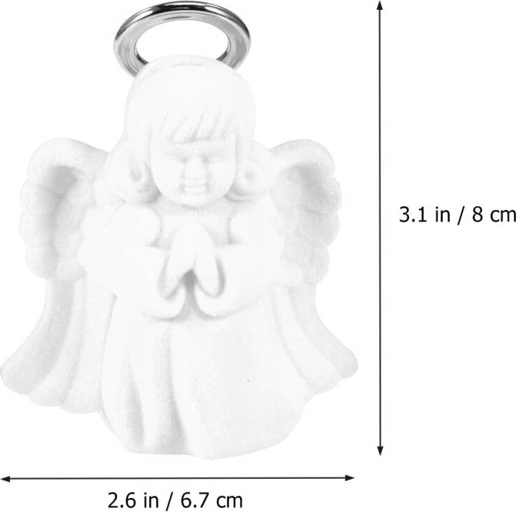 Solustre Angel Jewelry Box Flocking Case For Rings Necklace Display