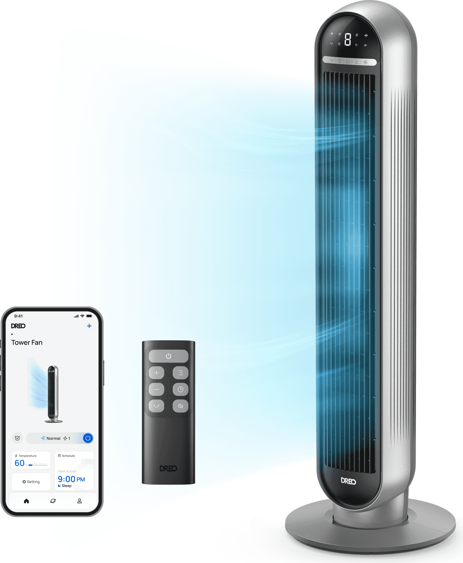 Smart home Dreo 36 Inch Smart Tower Fans