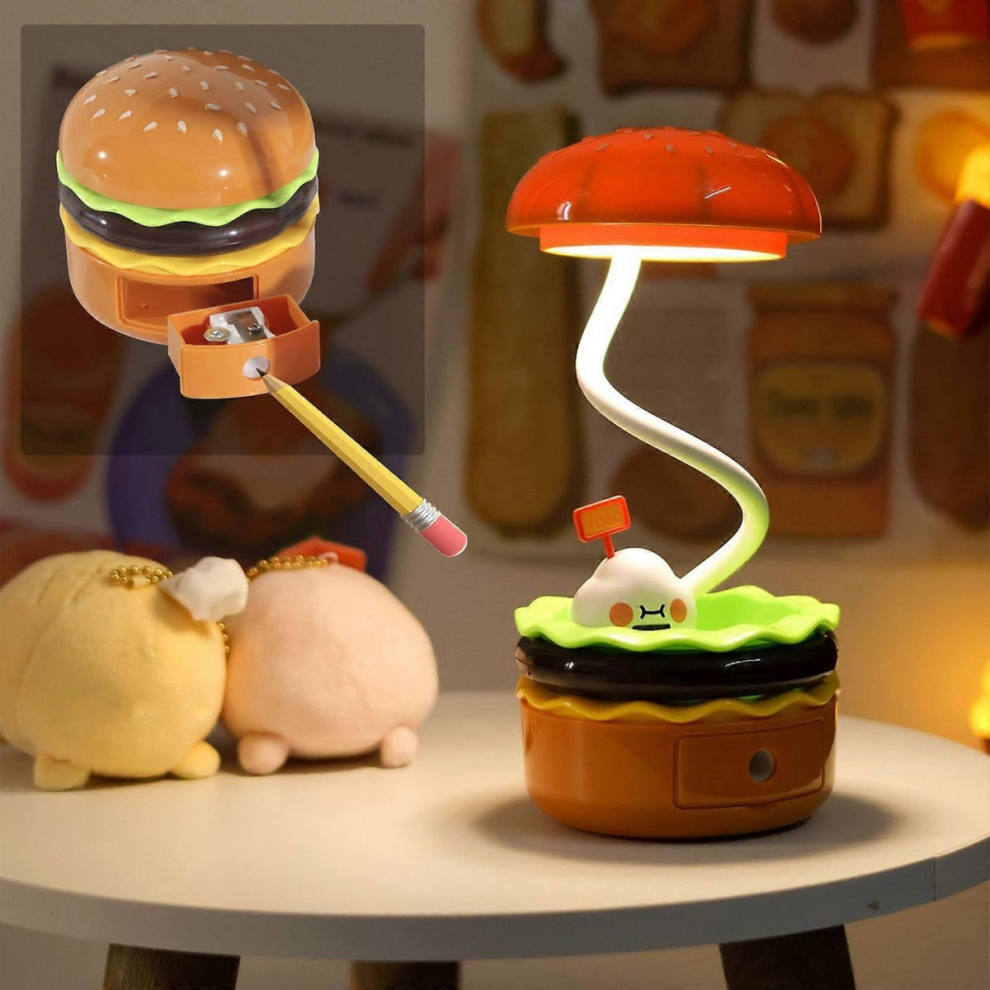 ColorCute Hamburger with Pencil Sharpener Night Light