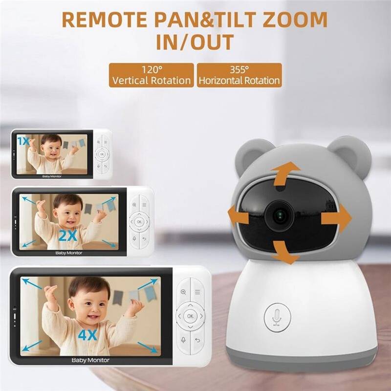 Tuya Wireless Baby Monitor 5 Inch