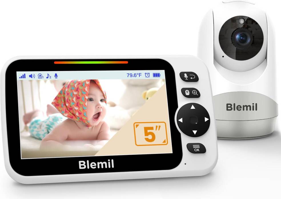 5 Inch Split-Screen Baby Monitor