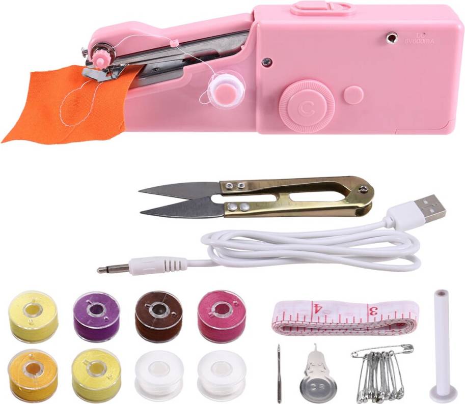 Micro machines Portable Manual Mini Micro-Home USB Sewing Machine