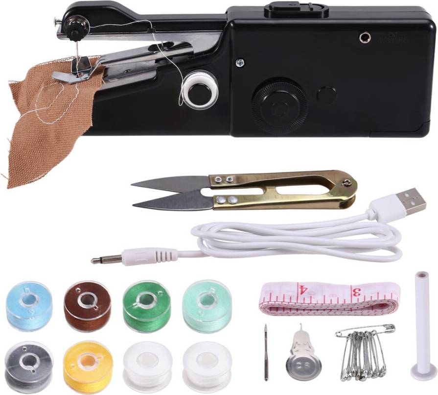 Micro machines Portable Manual Mini Micro-Home USB Sewing Machine