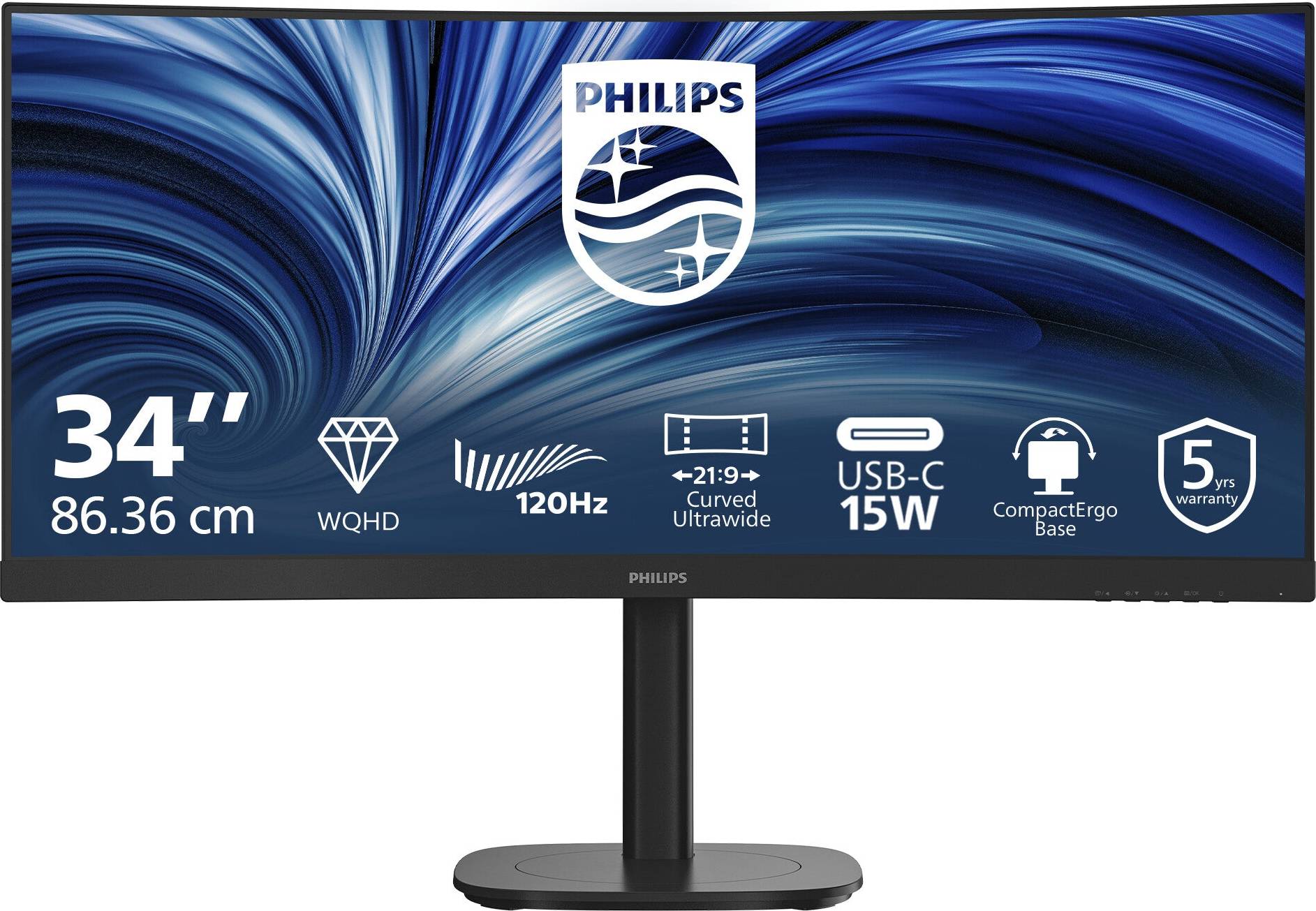 Philips 34B2N3500C Computer Monitor 86.4 cm