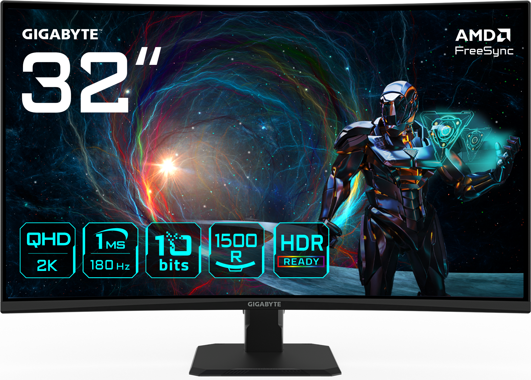 Gigabyte GS32QCA 32 Inch LED Skärm