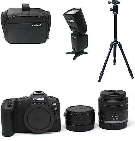 Canon eos r8 body Camera Bag Tripod Flash R8 Mirrorless Digital Camera Body