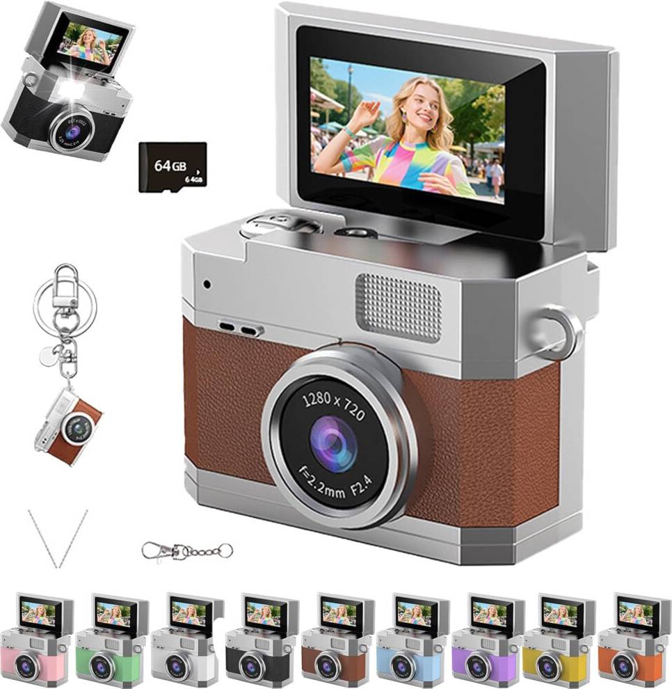 Mini Digital Camera 180 Flip Screen