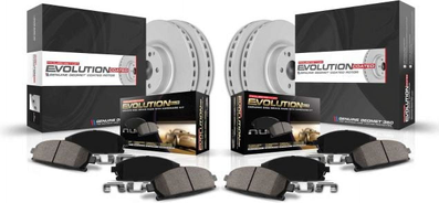 6950 Power Stop Front Rear Geomet Coated Brake Rotor Pad Kit CRK6950