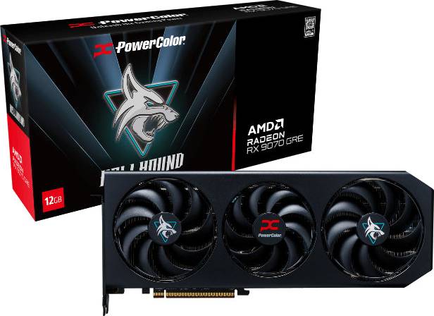 Rx 9070 Powercolor Radeon RX 9070 GRE 12GB Grafikkort