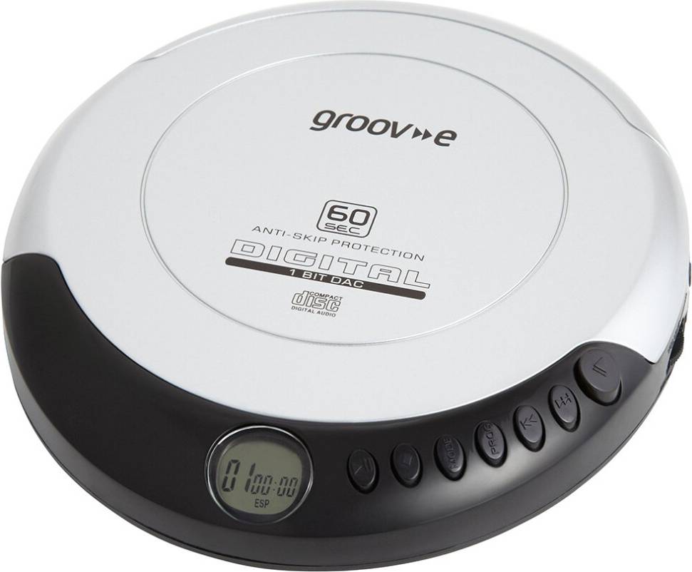 Groov-e Retro Compact CD Player with CD-R and CD-RW Playback