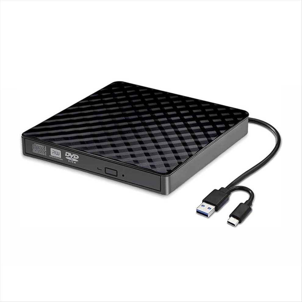 2 In1 USB3.0 Type C Slim External Optical Drive