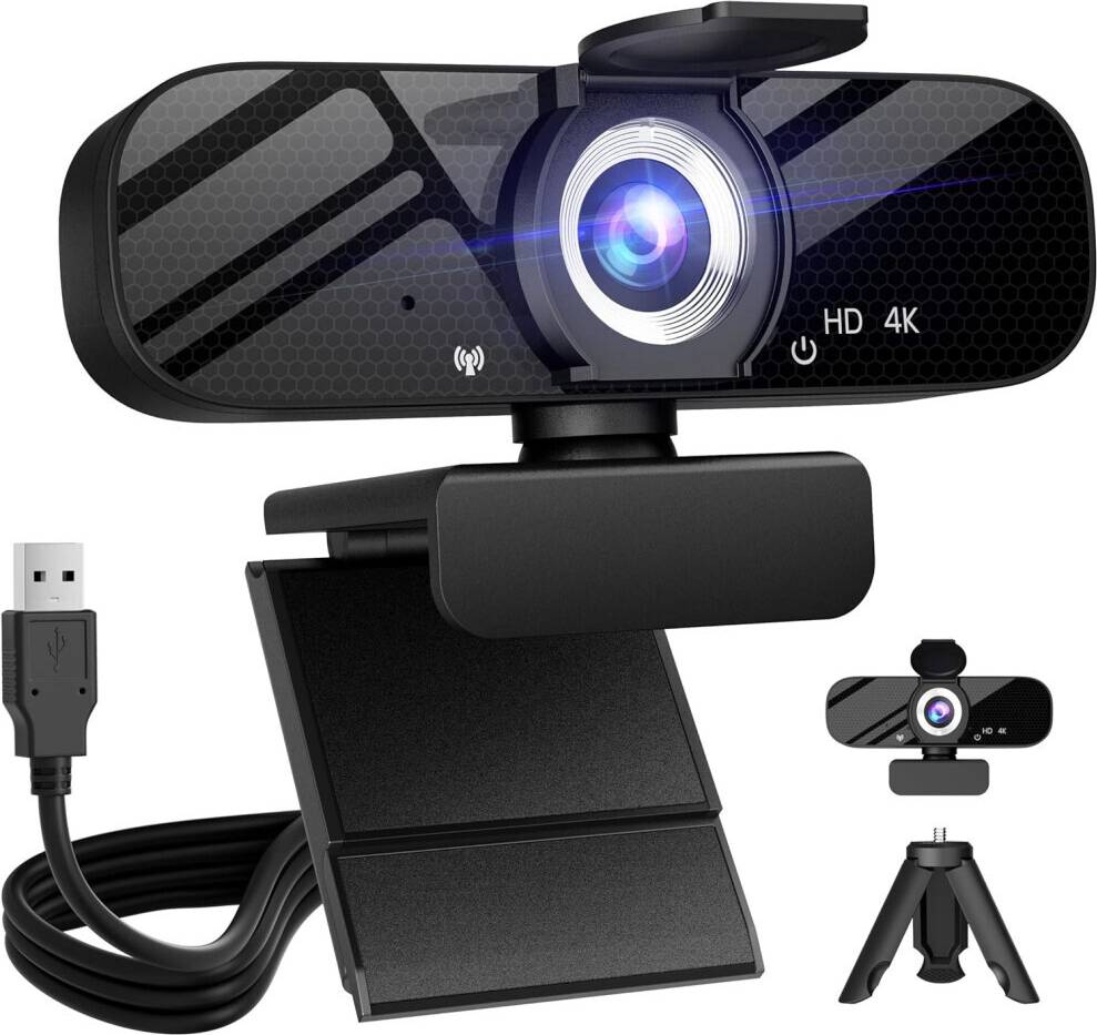 4K Webcam with Built-In Microphone
