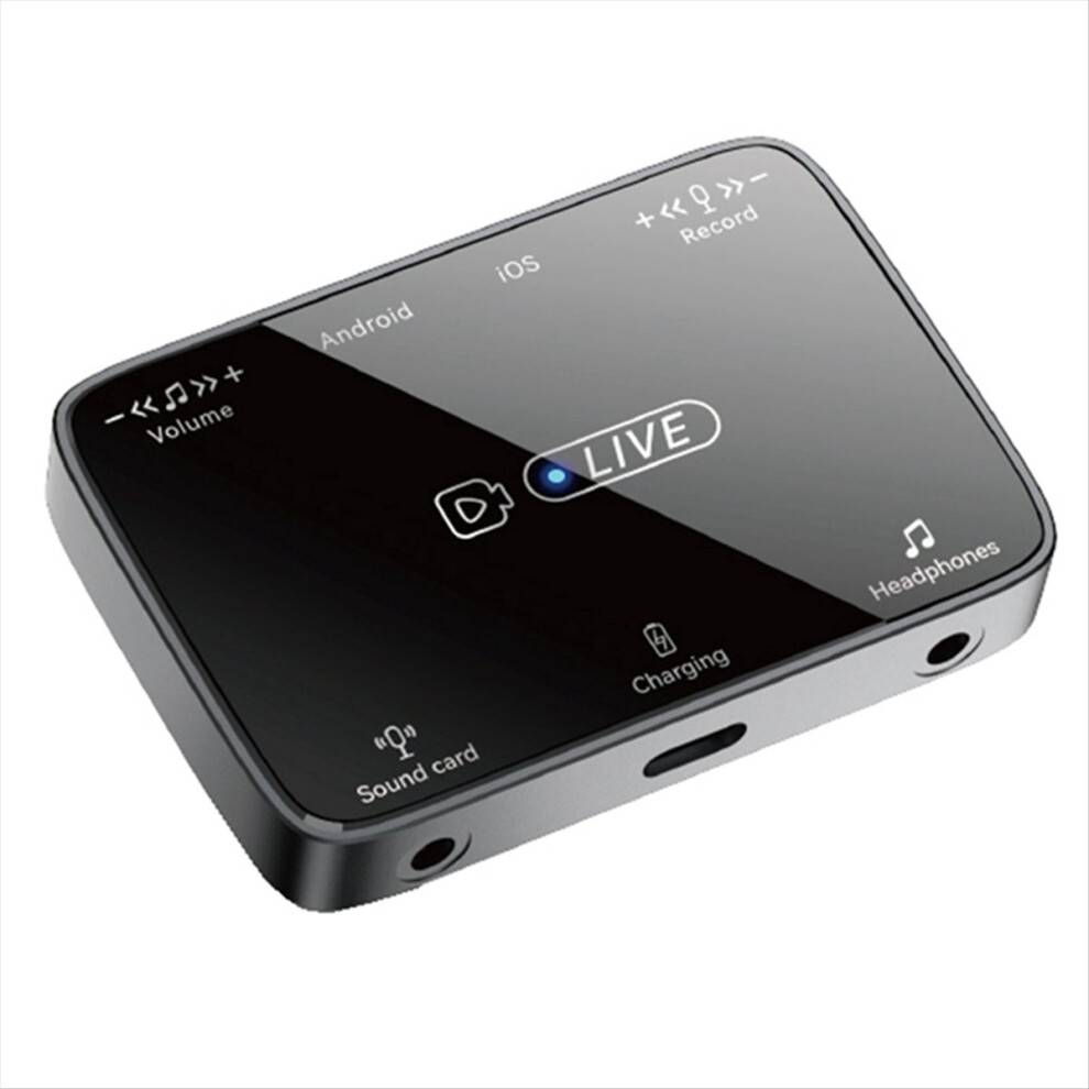 2 In 1 Live Broadcast Sound Card Adapter