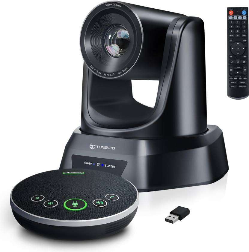 Webcam 1080p 60fps Tongveo AI 12X PTZ Conference Camera System