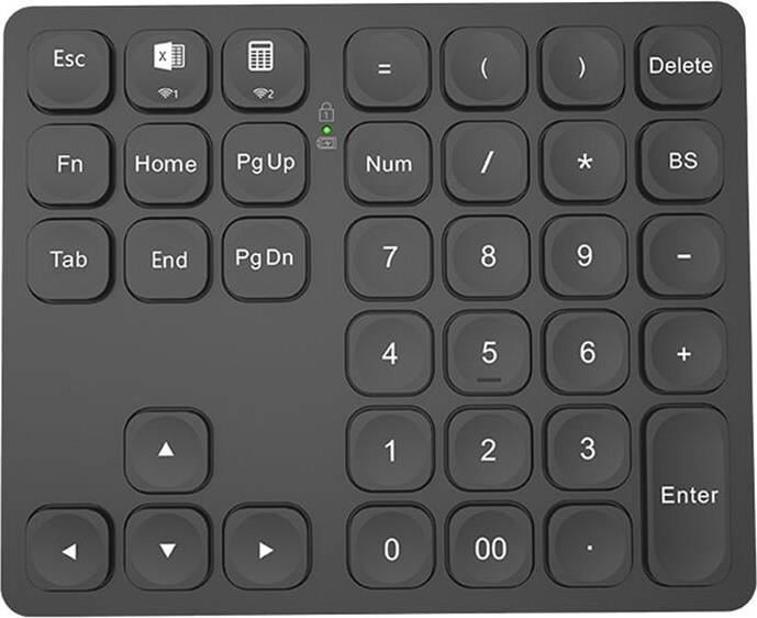 Typecat Dual Numeric Rechargeable Wireless Keyboard