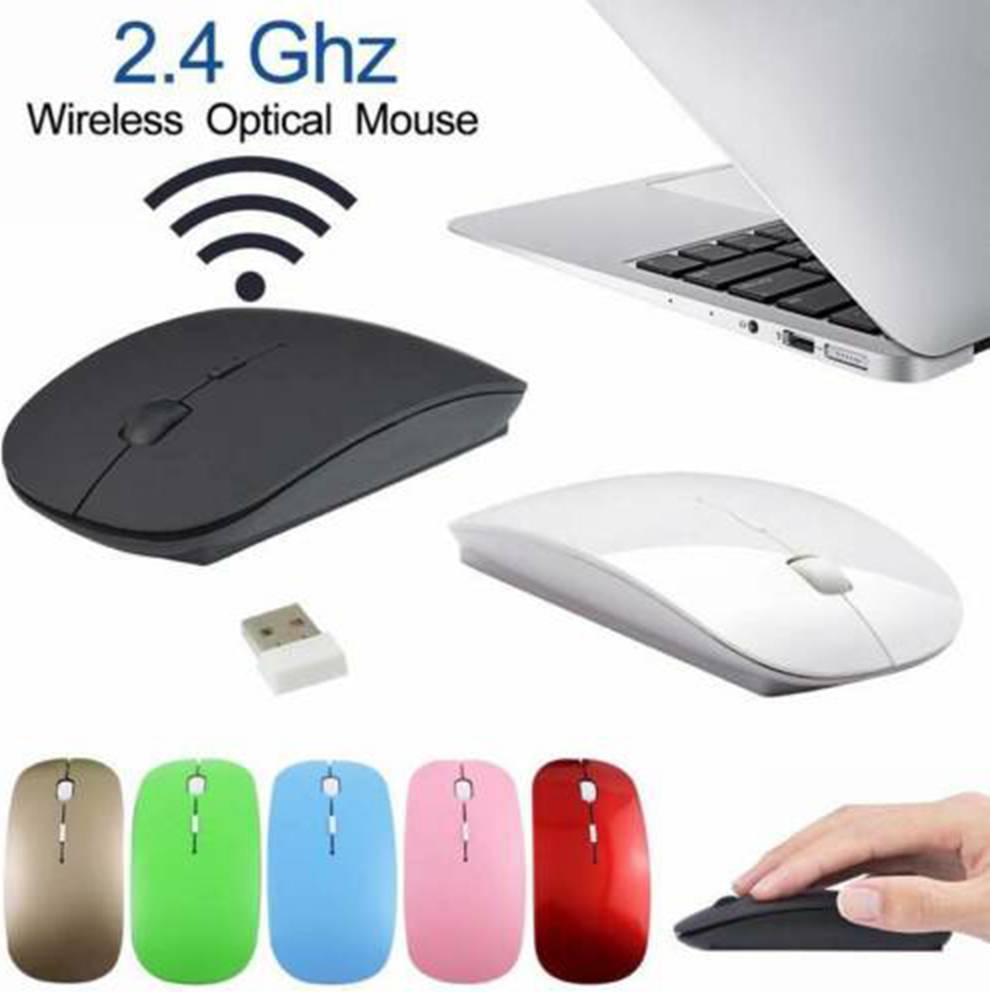 Ultra-thin Wireless Mouse 2AAA USB