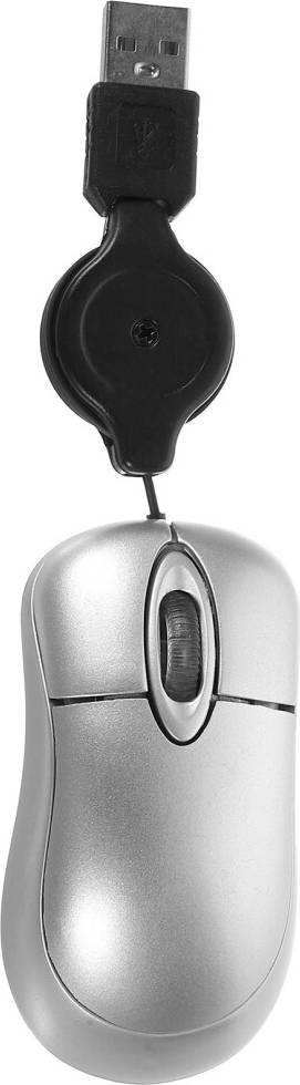 Solustre Mini Compact Optical Mouse Retractable Cord