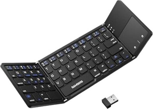 Foldable Wireless Portable Keyboard with Touchpad