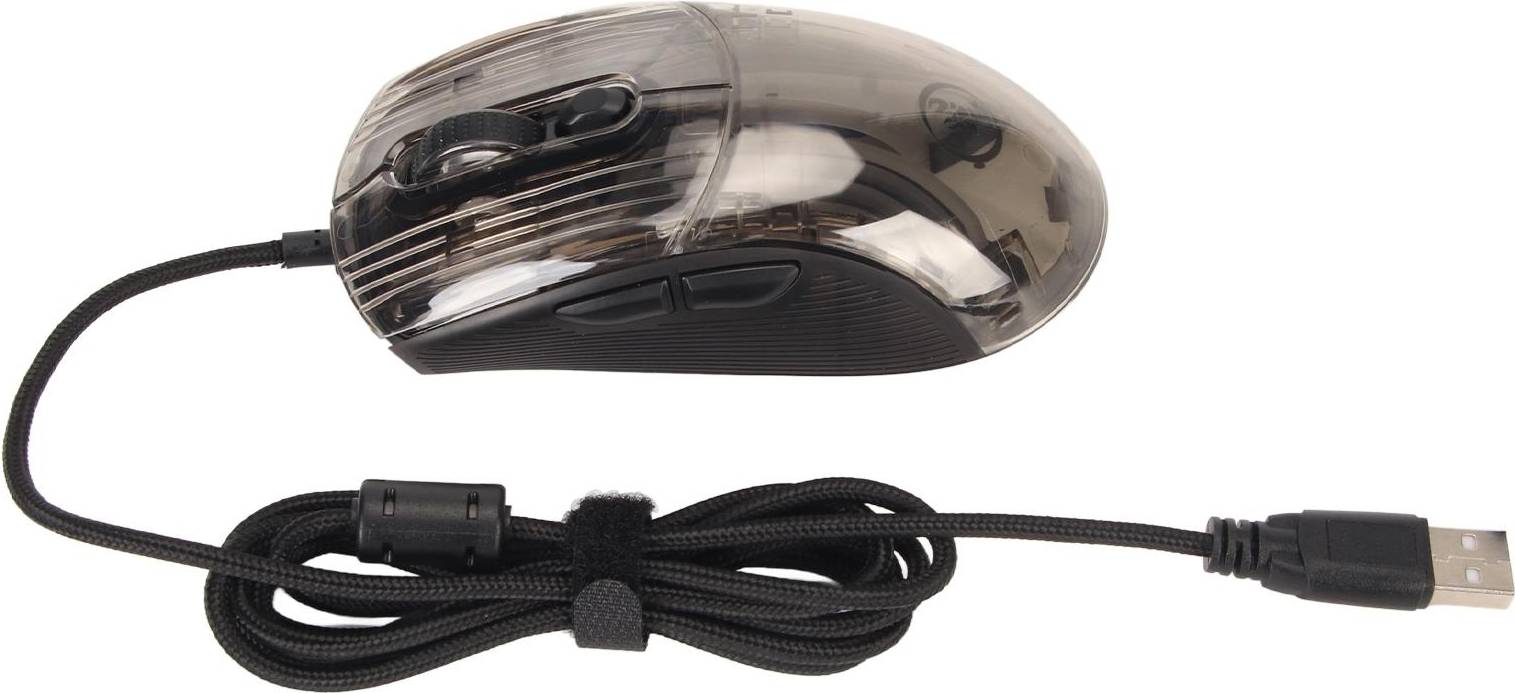 Konnwei Wired Transparent Shell RGB Backlit Mouse