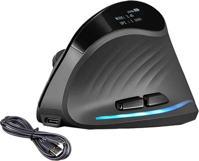 Rechargeable Wireless Vertical Mouse 6 Button