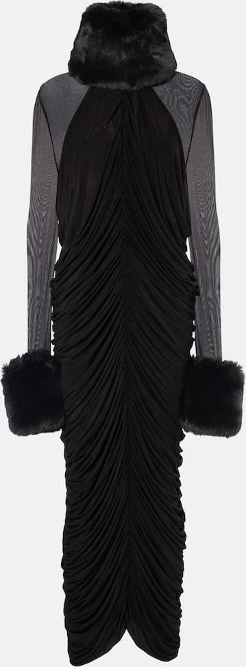 Magda Butrym Ruched Maxi Dress