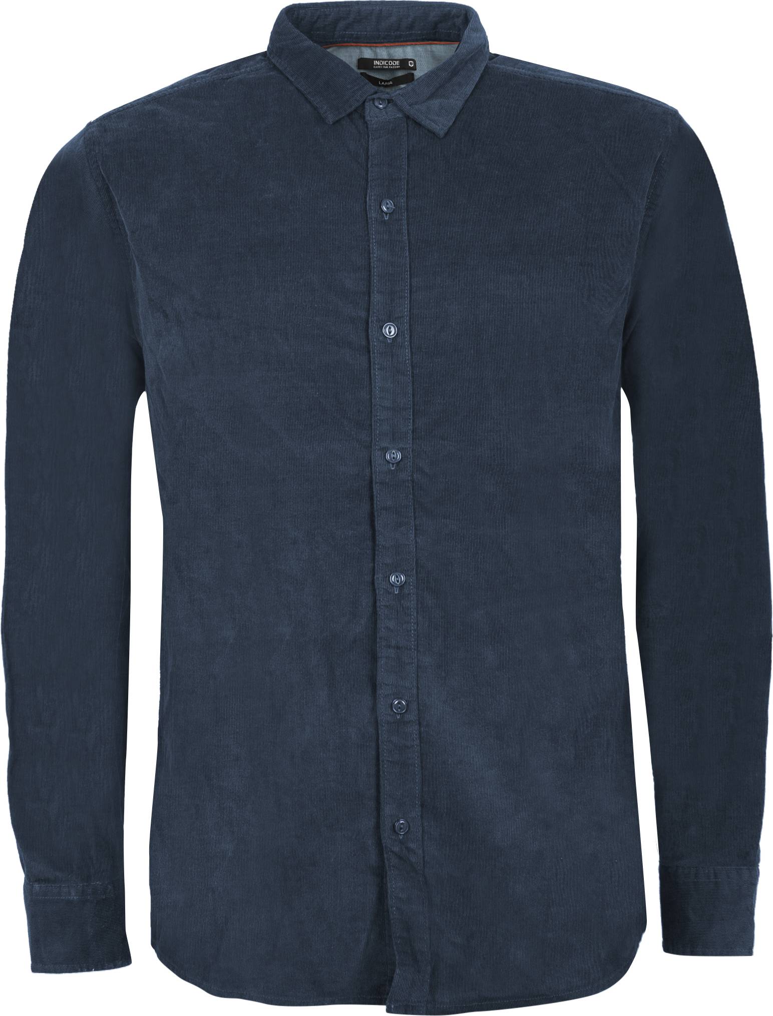 Indicode Fløjls Skjorte Inryan - Navy