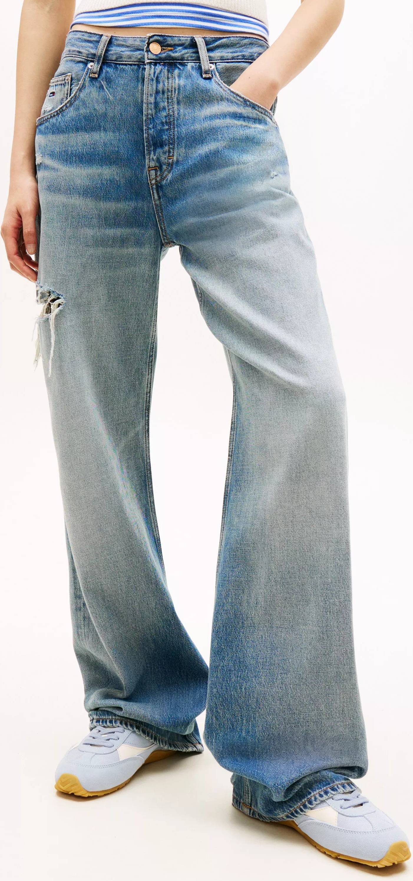 Tommy Jeans Mid Rise Relaxed Straight Leg - Blue