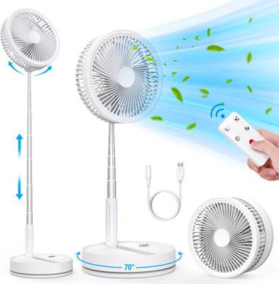 B&Q Foldable Rechargeable Fan With Remote Control