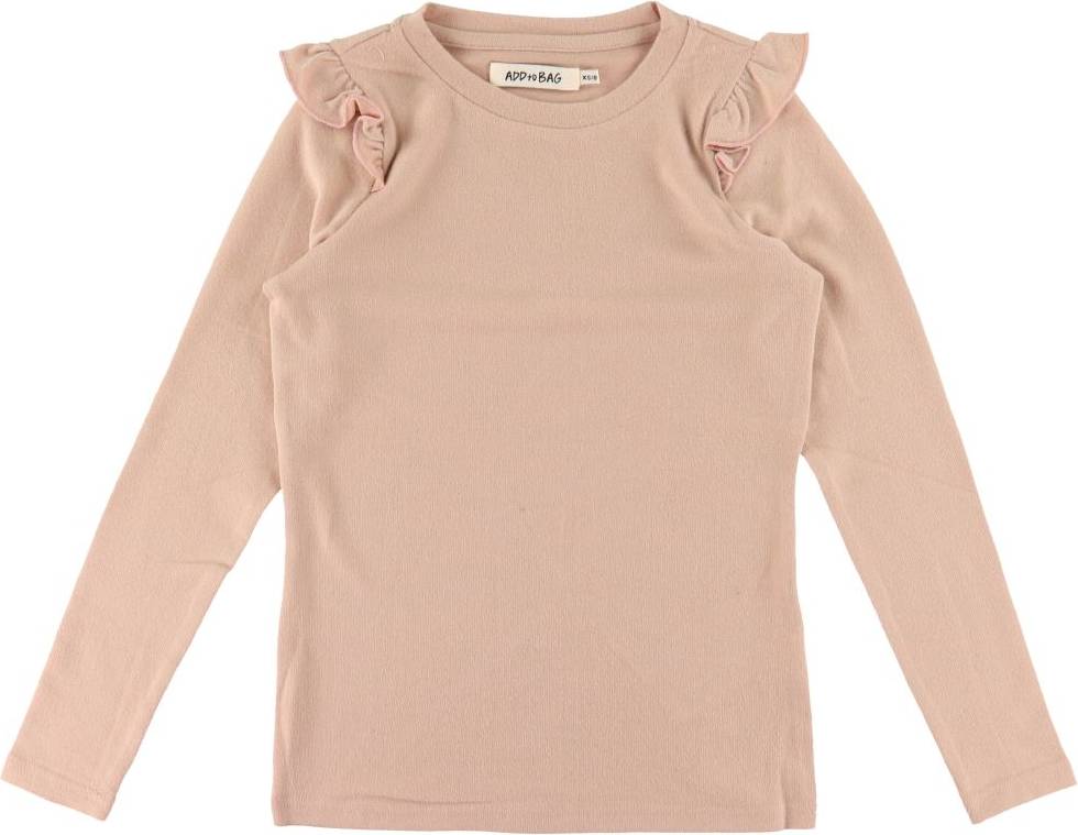 Add to Bag Bluse Rib - Rosa