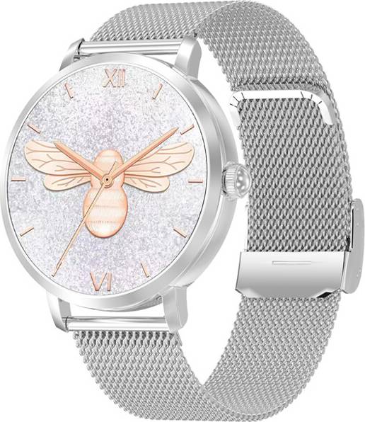 AMOLED Smart Watch RNCYN 1.36 Inch Silver Steel