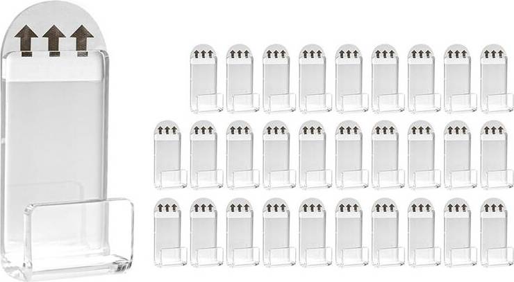 Typecat Acrylic Vinyl Record Hanging Rack Wall Mounted 30pc